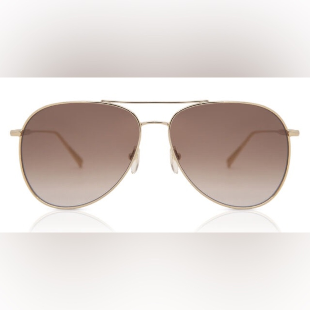 Longchamp Gold Aviator Sunglasses